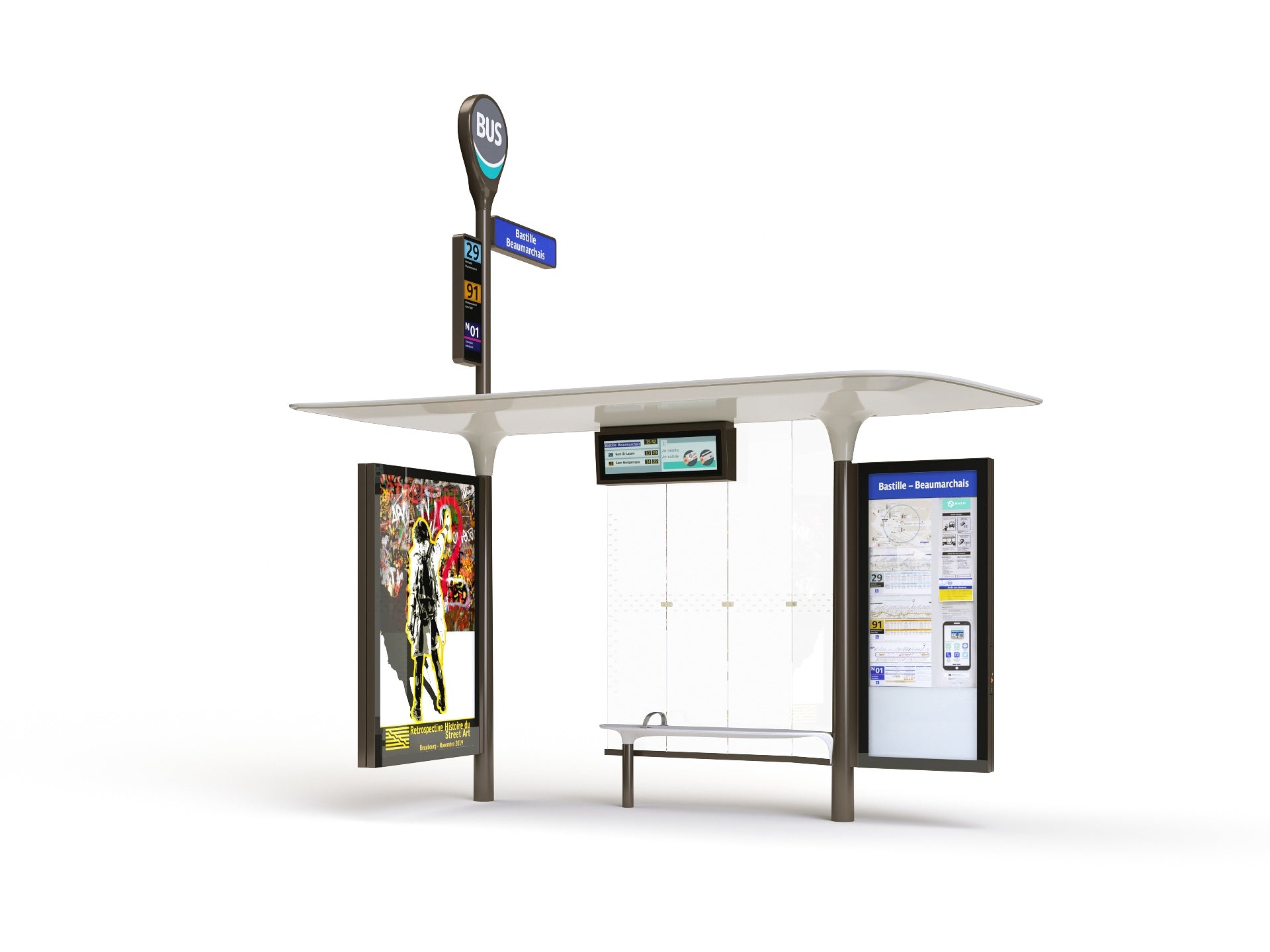 Parisian Bus Stop parisian-bus-stop