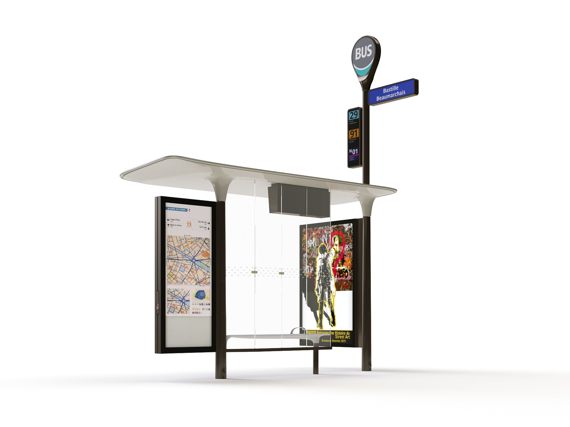 Modern Bus Stop - Nouvelle Mesure Lab