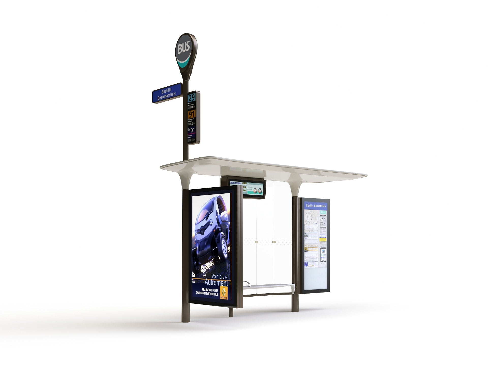 Modern Bus Stop - Nouvelle Mesure Lab