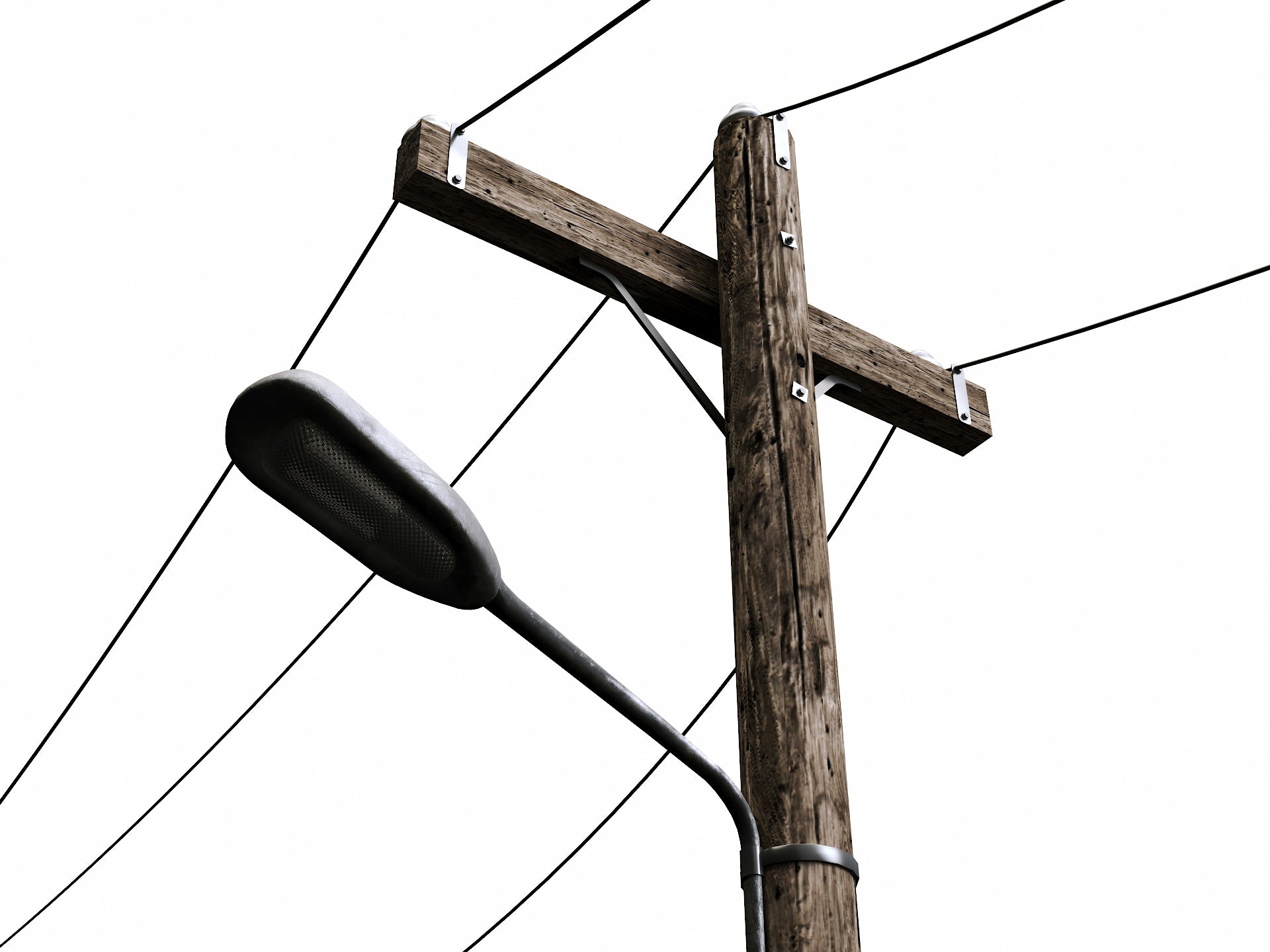 Wooden Electric Poles Set - Nouvelle Mesure Lab